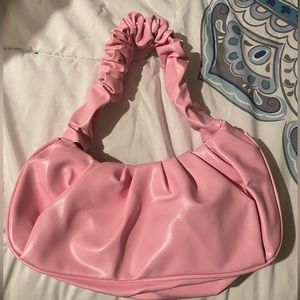 Scrunch pink classy purse